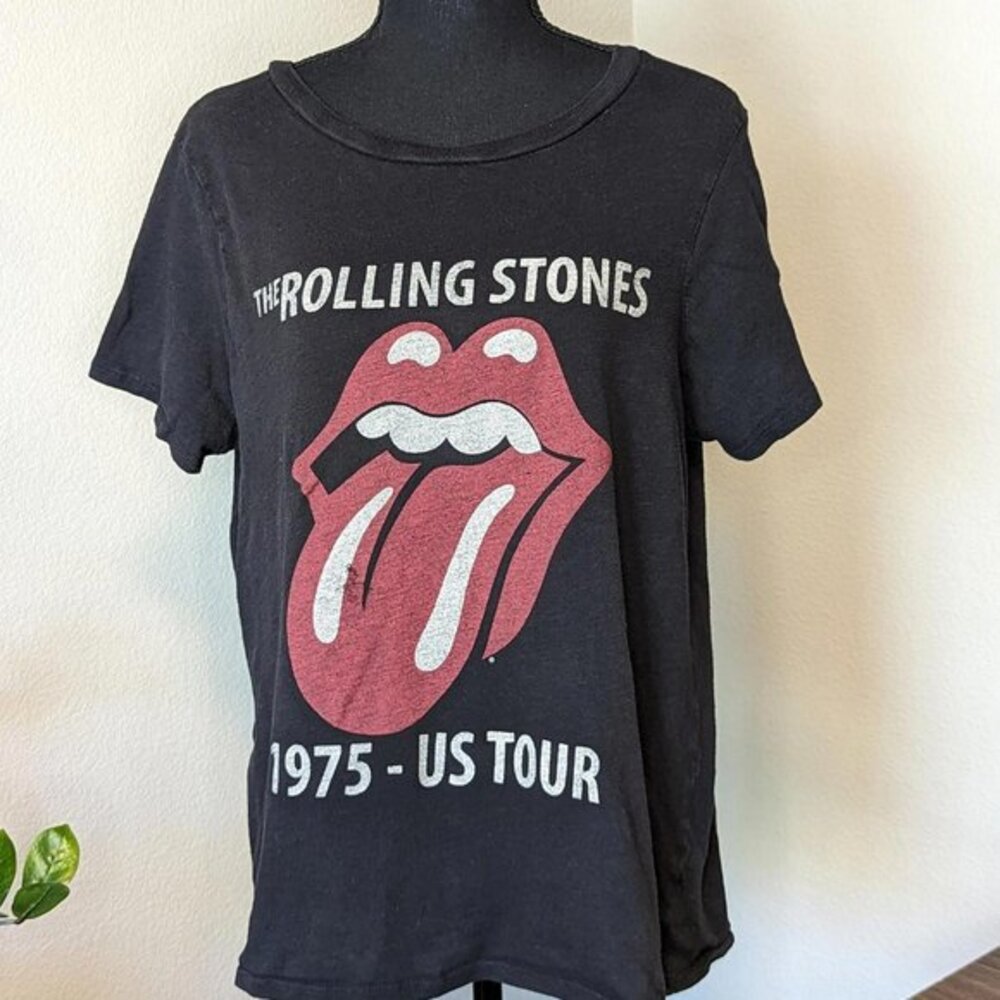 Rolling Stones Black T Shirt US Tour‎